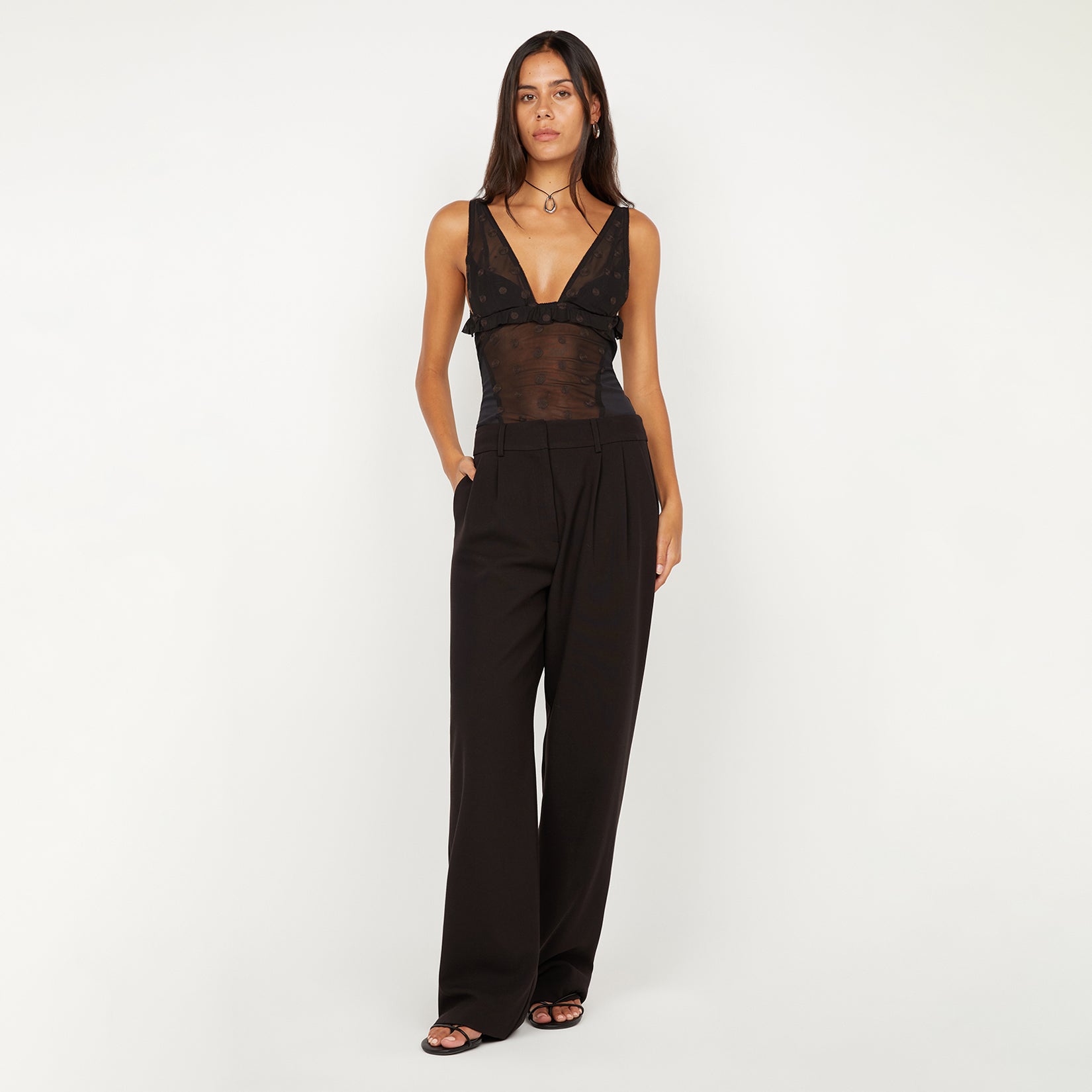 Karla V Neck Top