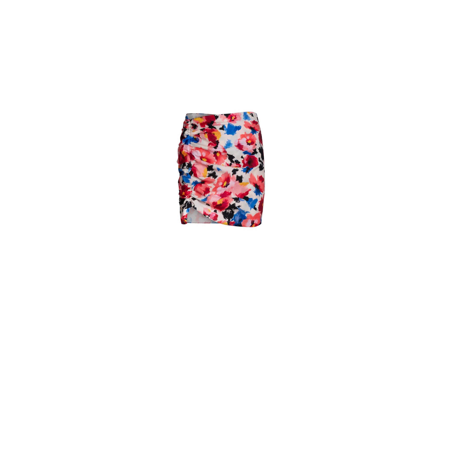 Curling Crepe Mini Skirt